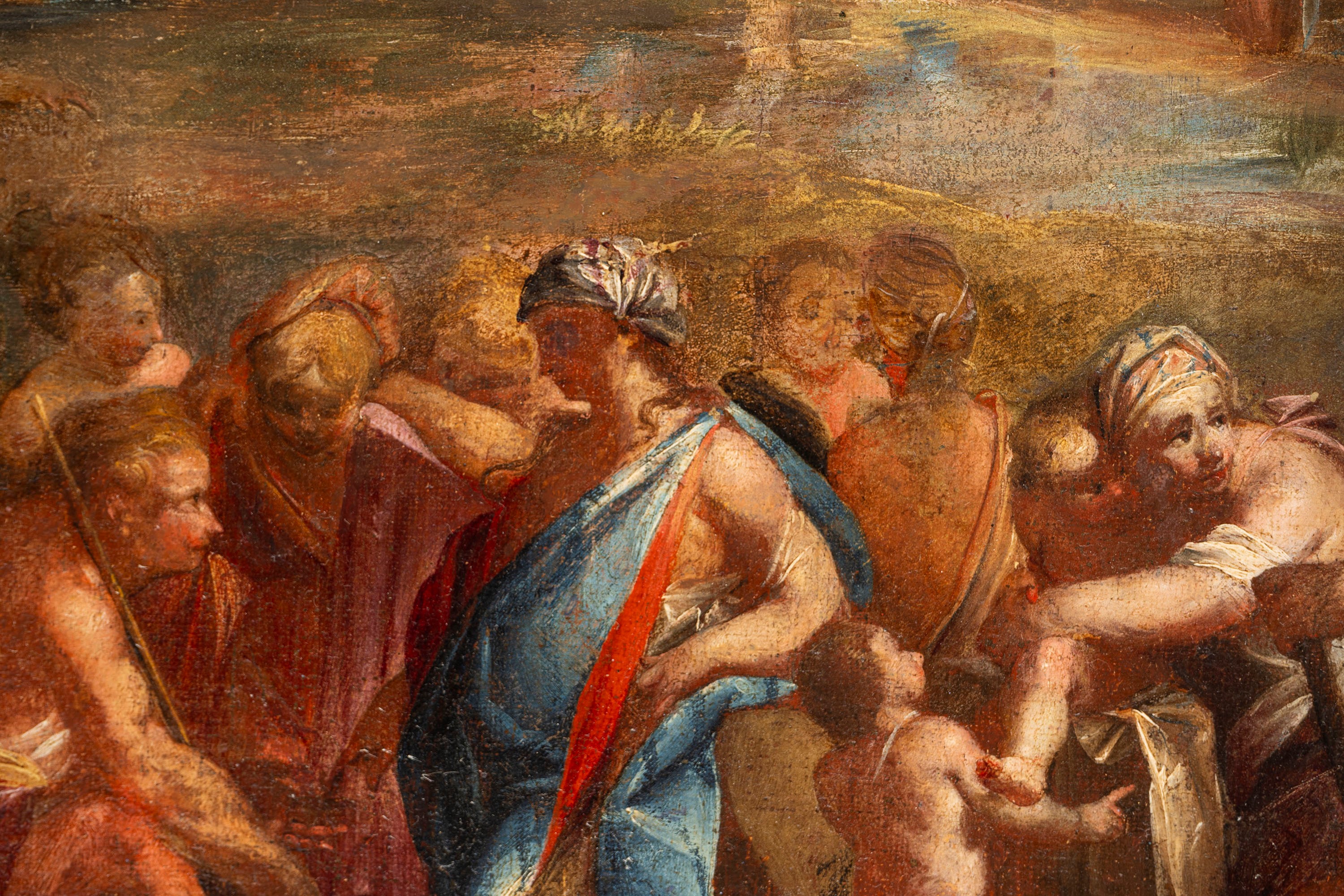 Capriccio architettonico con figure mitologiche