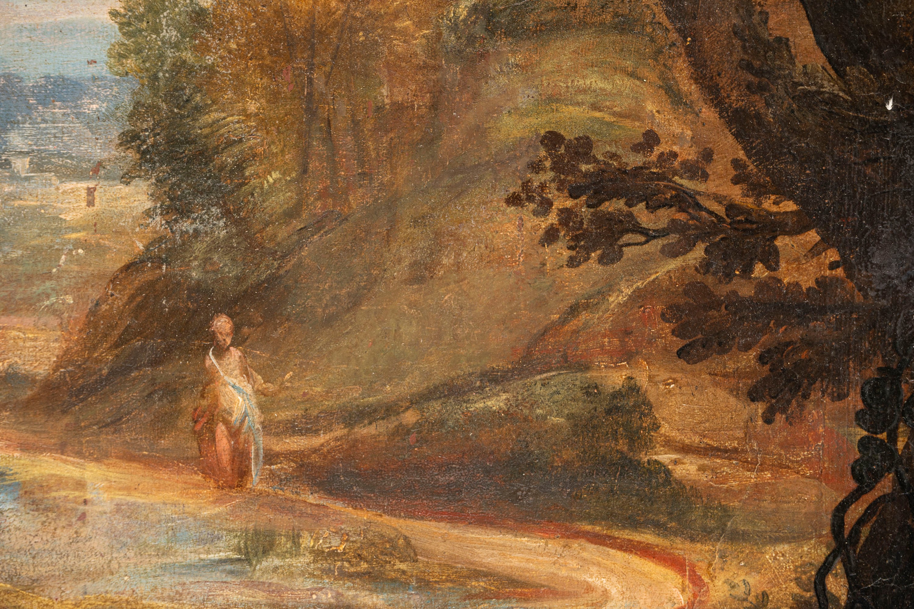 Capriccio architettonico con figure mitologiche