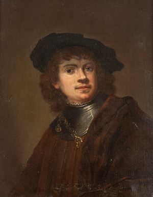 Da Rembrandt - Youthful self-portrait