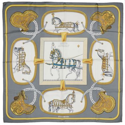 Jacques Eudel, Foulard Grand Apparat, seta, 1986