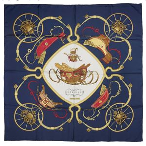 Springs silk twill scarf