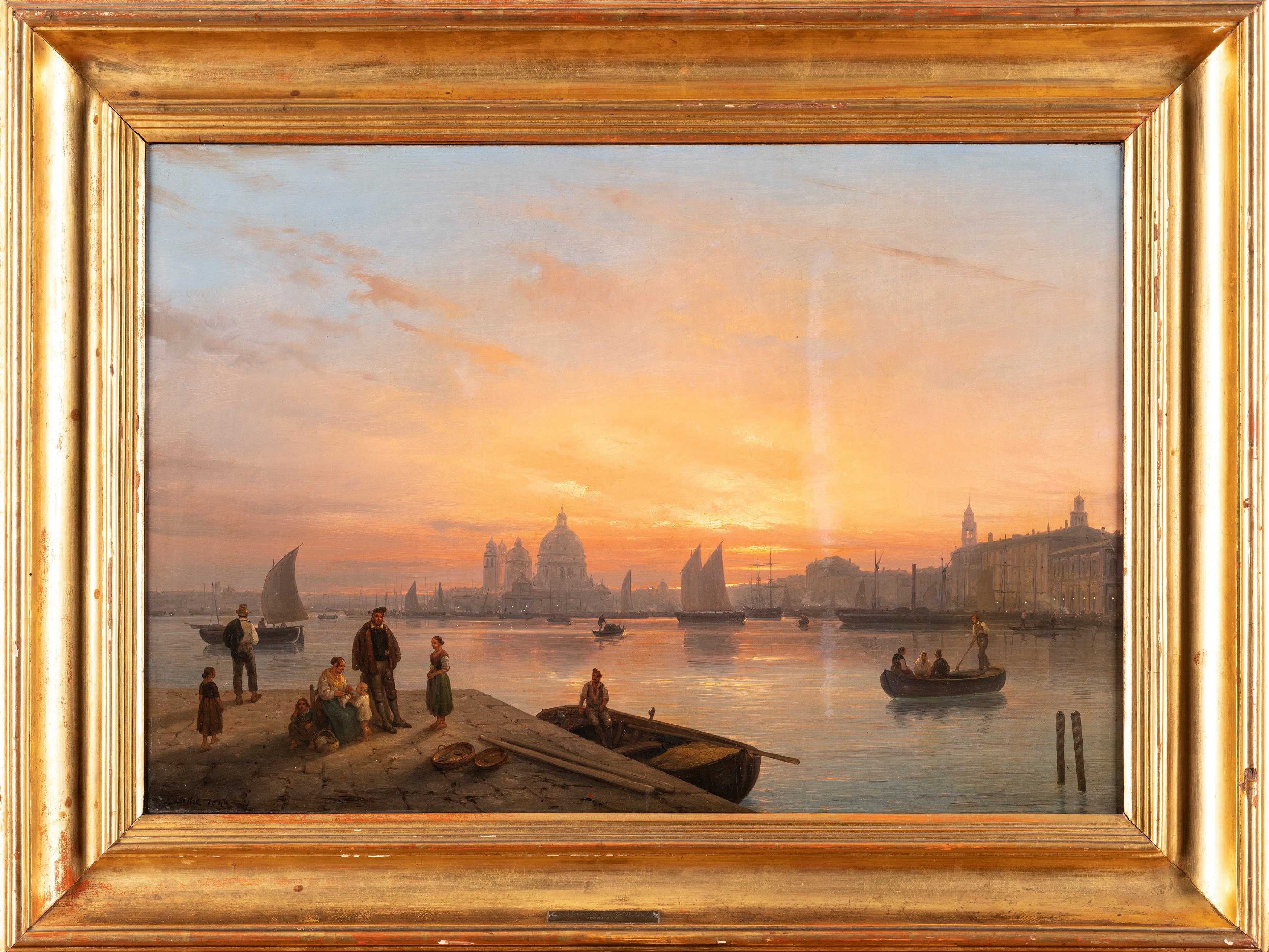 Giuseppe Canella - Tramonto a Venezia