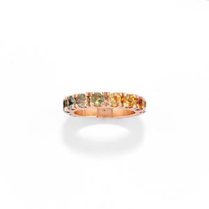  - Anello eternelle con zaffiri multicolor