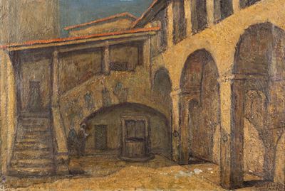 San Gimignano, il Cortile del Palazzo Comunale