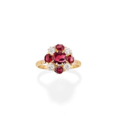 Anello con Rubini Burma