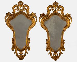 Pair of two-light fans in eighteenth-century style