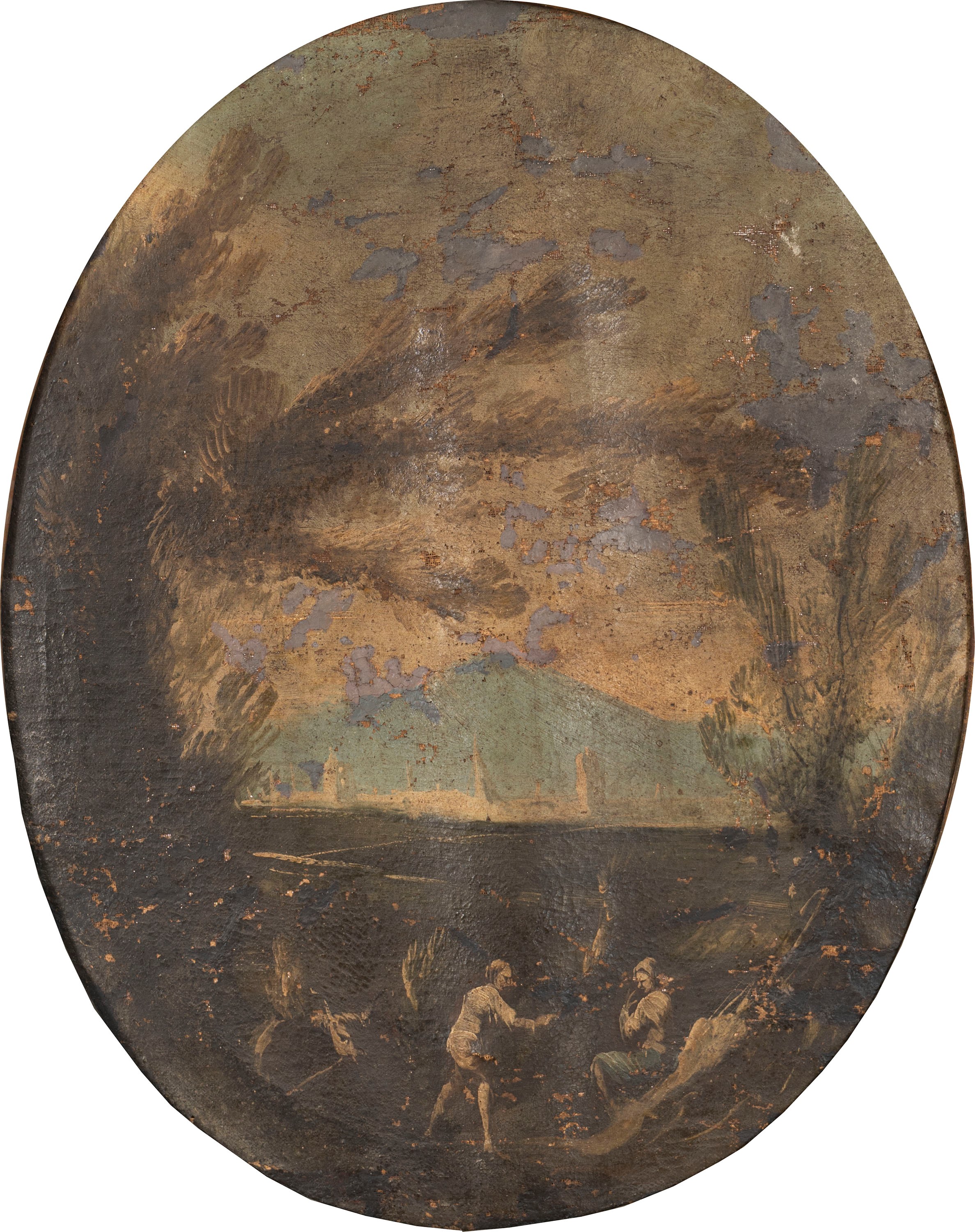 Scuola Veneta, Secolo XVIII - Paesaggi con Figure