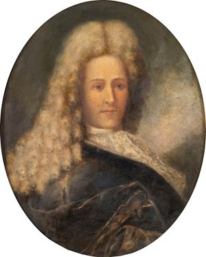 Portrait of a gentleman with wig, half-length