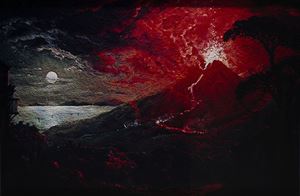 Pictures of pigment: The Eruption of Mount Vesuvius, after Sebastian Pether