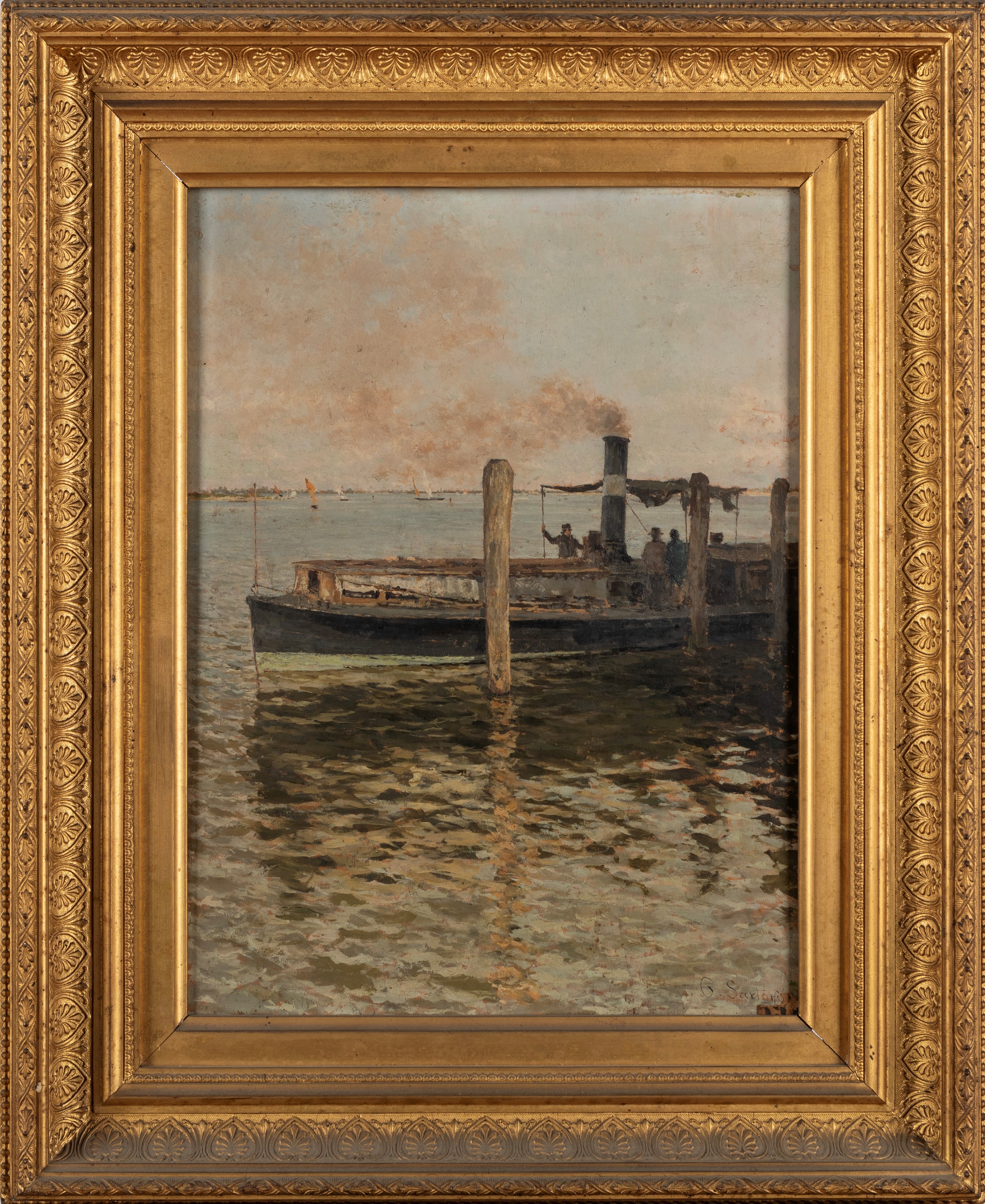 Giuseppe Sartori - Vaporetto in Laguna