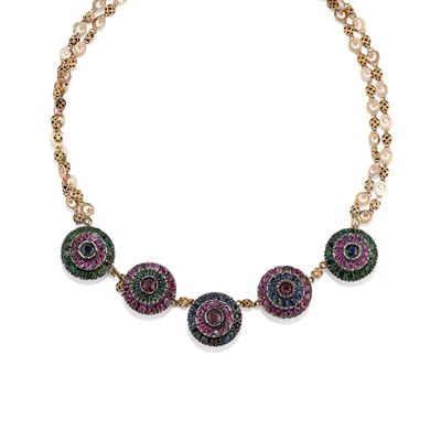 Collana con Pietre di Colore