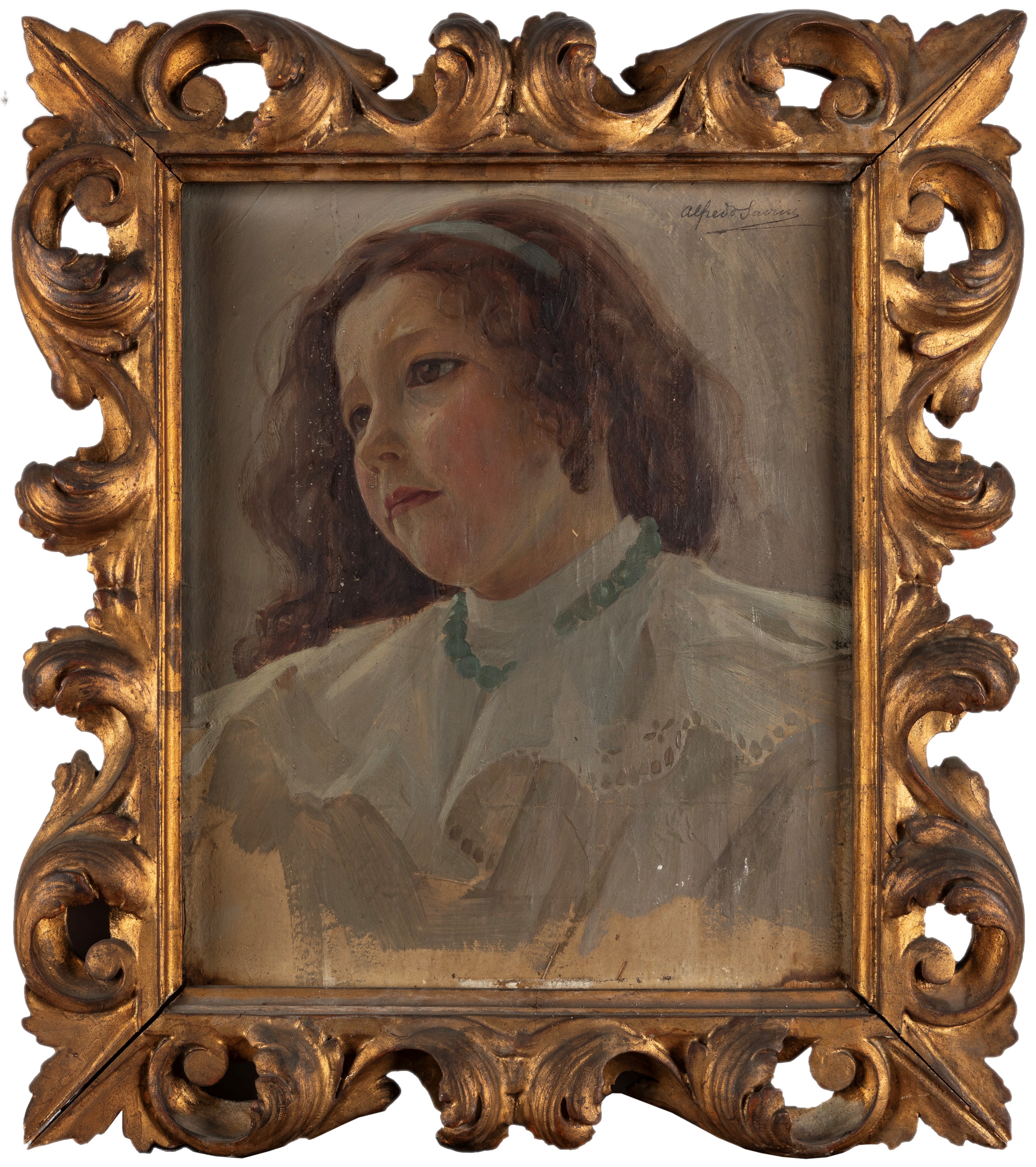 Alfredo Savini - Ritratto di Fanciulla