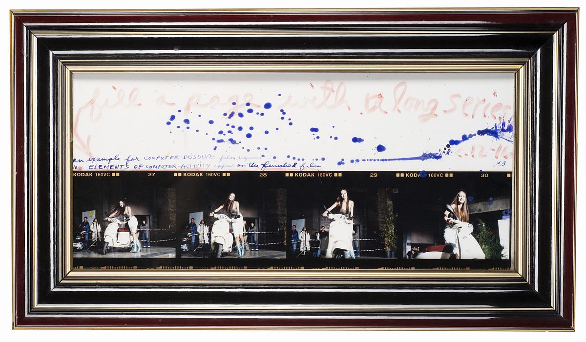 Peter Beard - Senza titolo (Vespa) - Stampa cromogenica vintage con interventi a inchiostro, 2002