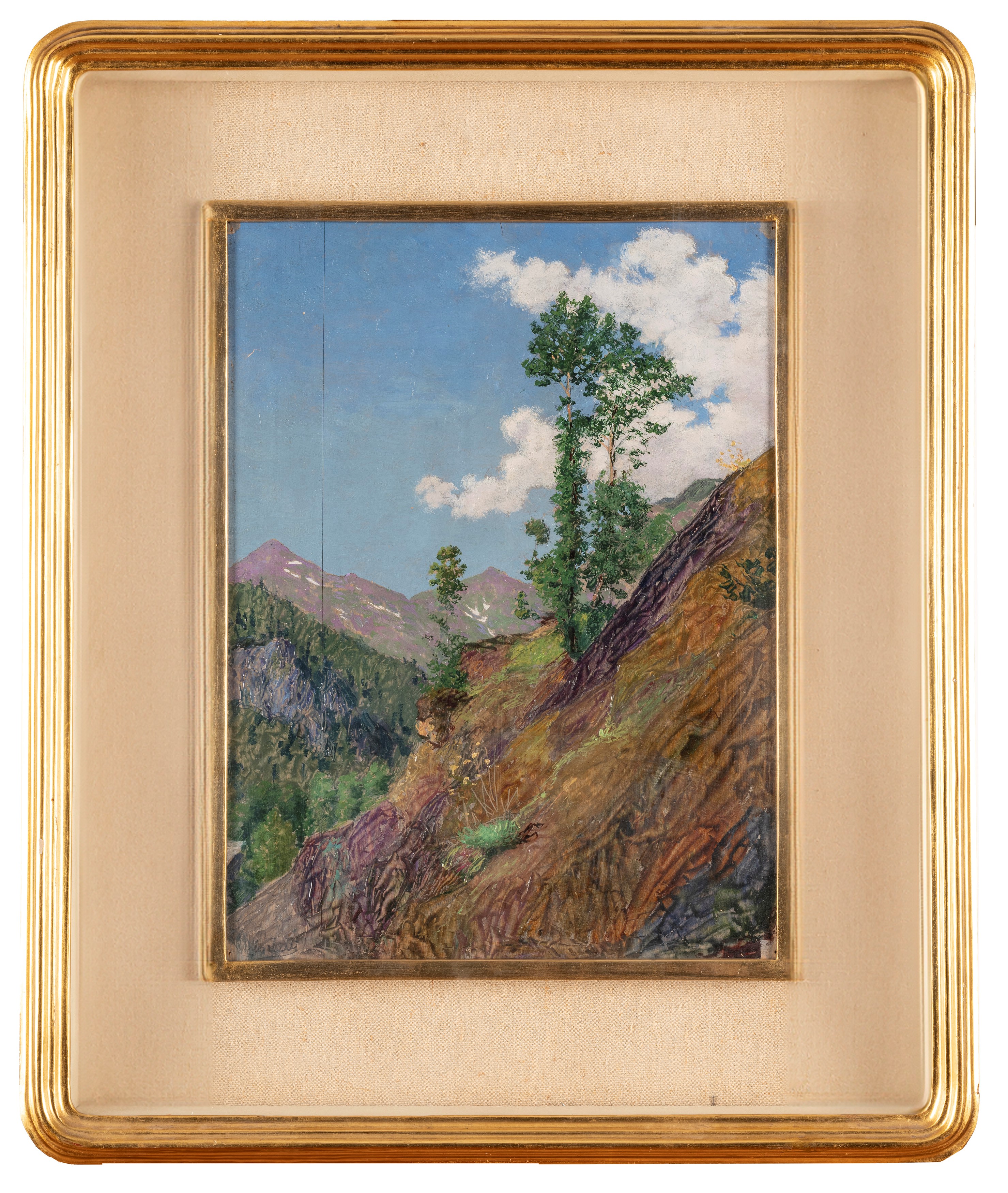 Angelo Morbelli - Nuvole in Montagna