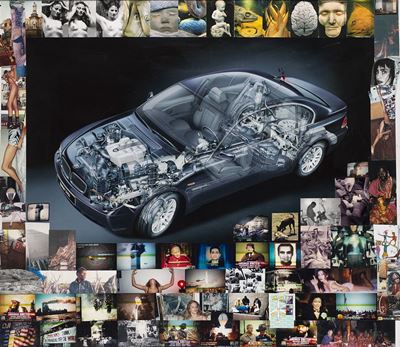 Senza titolo (BMW, Italia), Stampa cromogenica vintage e collage