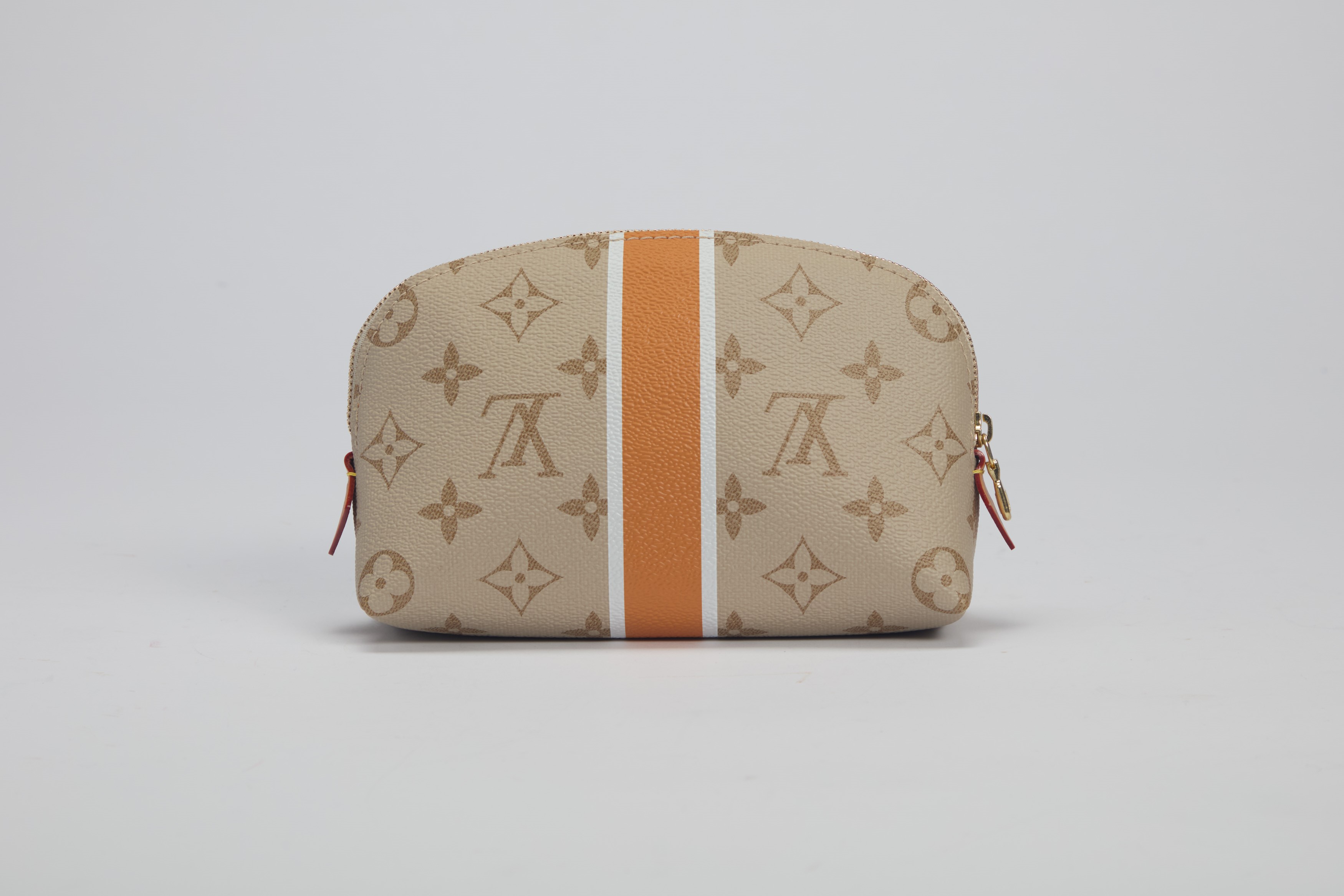 Louis Vuitton - Pochette cosmétique in tela monogram beige, cm 17