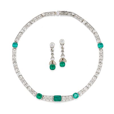 Demi Parure con Smeraldi