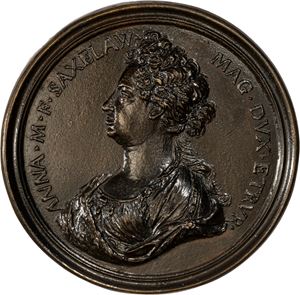 Medaglia commemorativa di Anna Maria Francesca di Sassonia