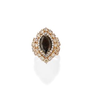 Brown diamond ring