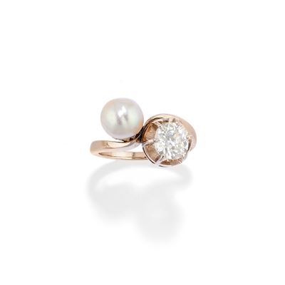 Anello con Perla Naturale