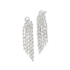 Diamond pendant earrings