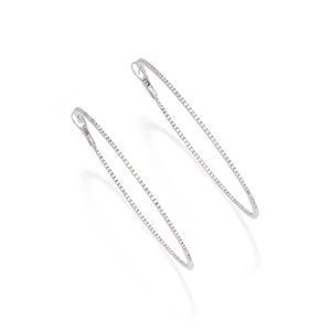 Diamond hoop earrings