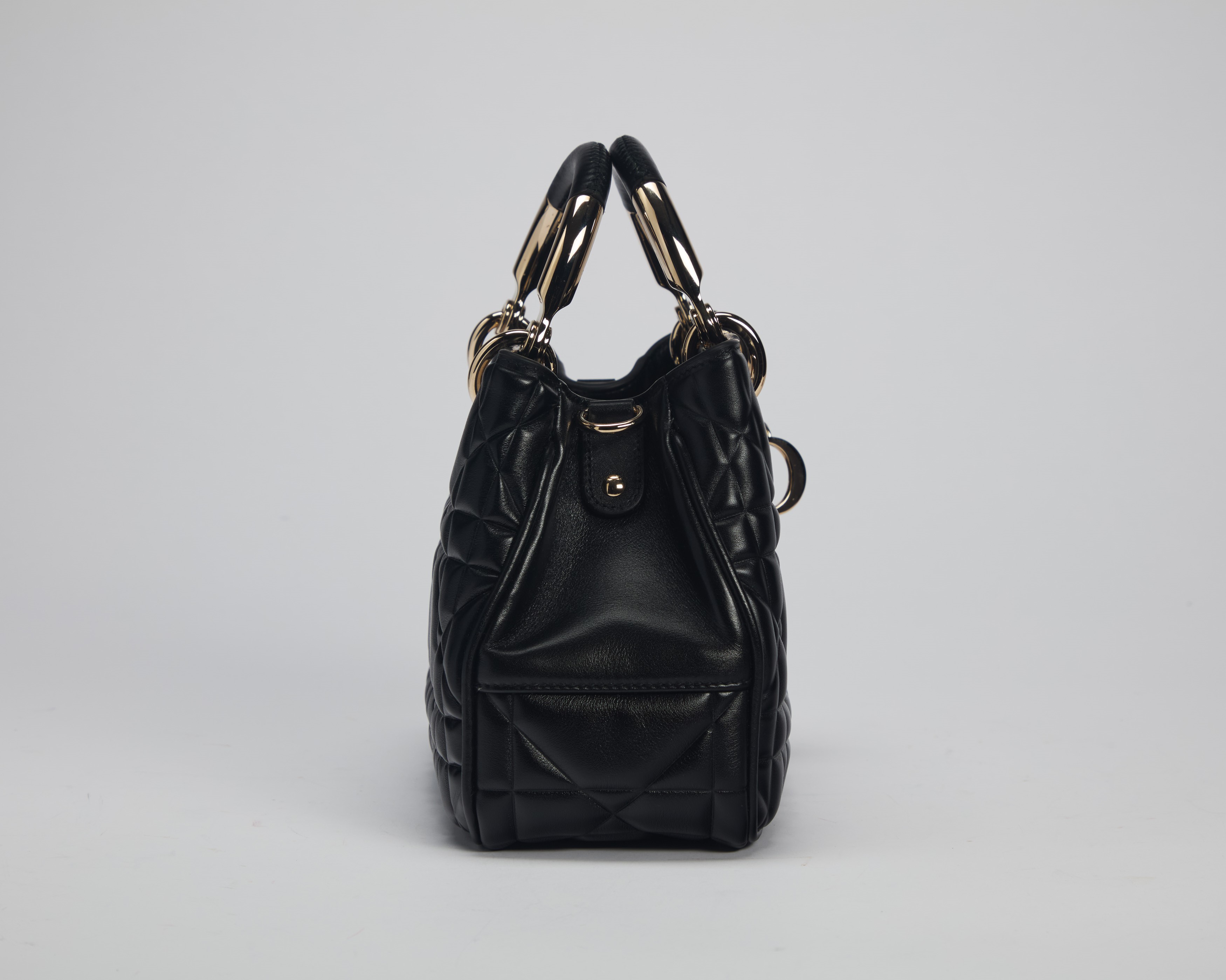 Christian Dior - Borsa The Lady in pelle cannage nera con tracolla staccabile