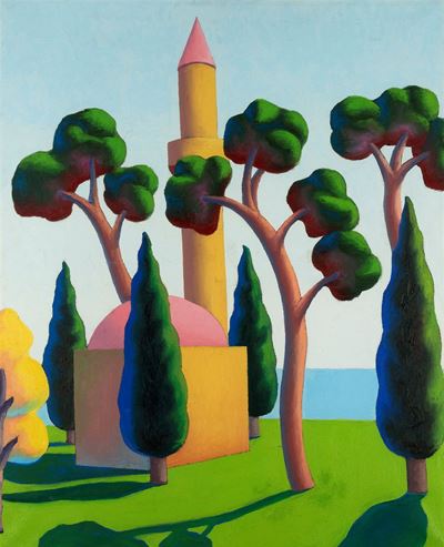 Ottomania, olio su tela 100x80 cm, 1985