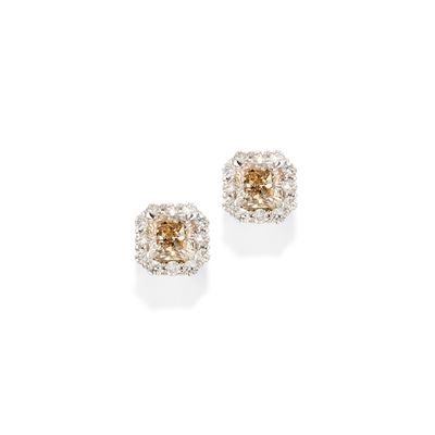 Orecchini con Diamanti Brown