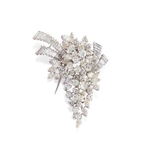 Diamond brooch