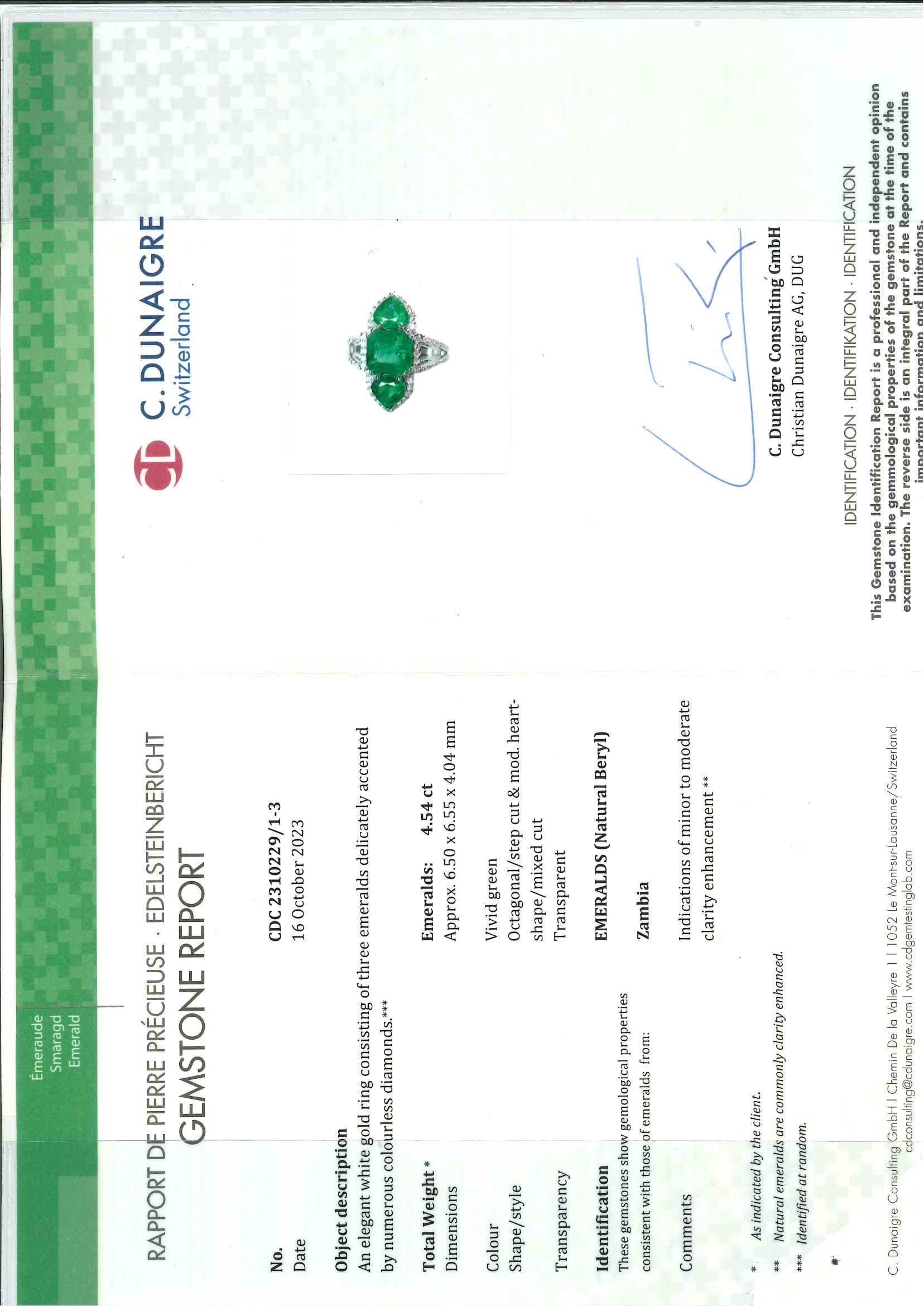 Anello con Smeraldi