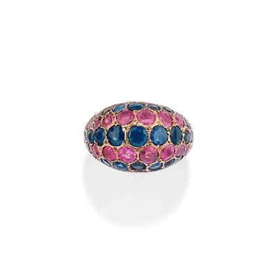 Anello con Rubini e Zaffiri