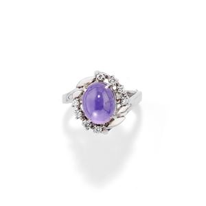 Anello con zaffiro viola