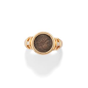 Ring with coin