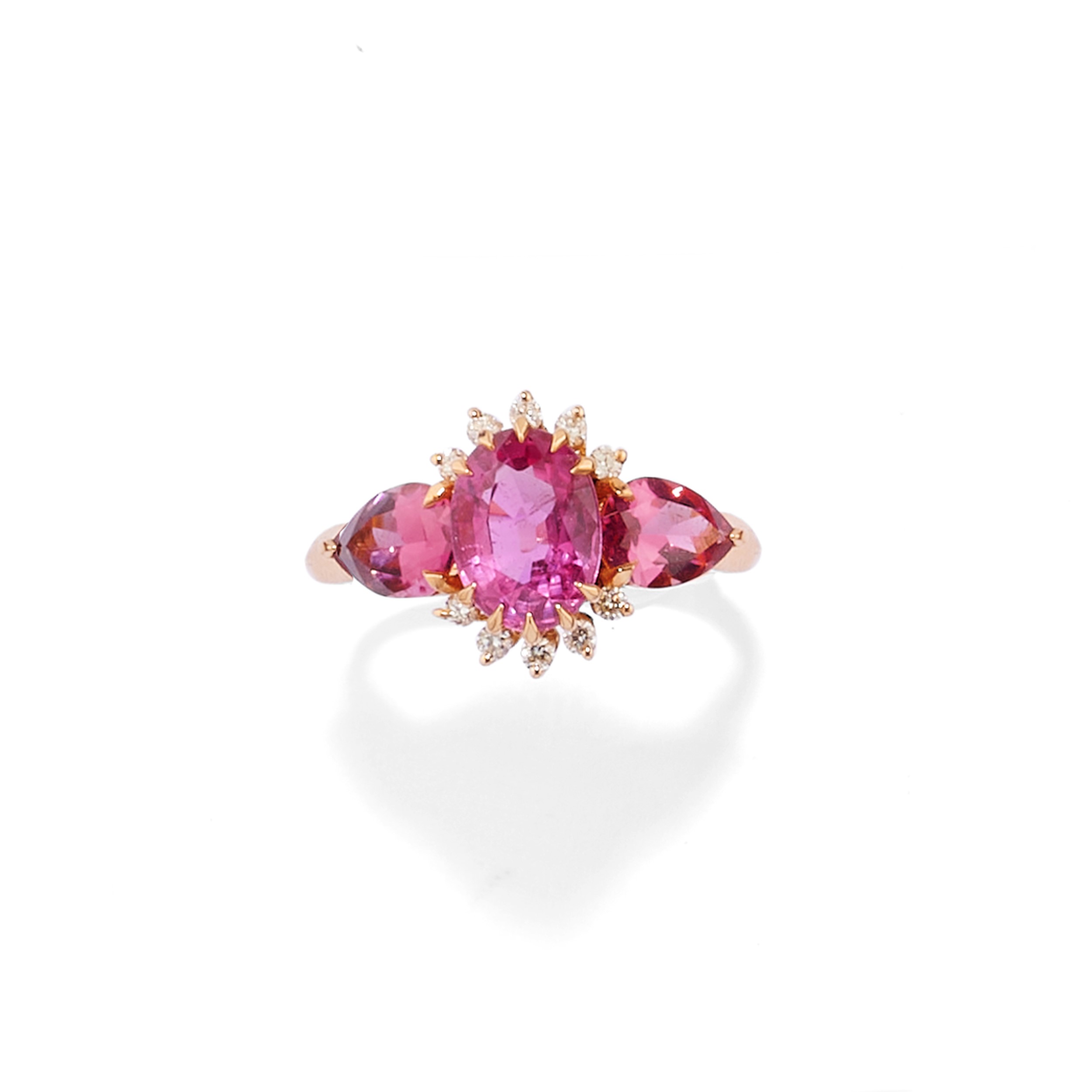 Anello con tormaline rosa | Gioielli | Finarte, casa d'aste