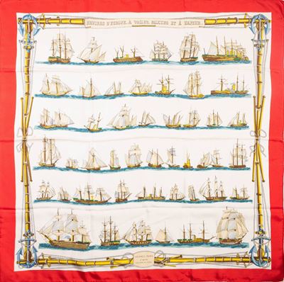 Foulard Navires D'europe, à Voiles, Mixtes Et à Vapeur