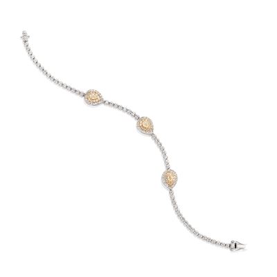 Bracciale con Diamanti Fancy