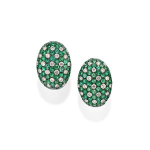Orecchini con smeraldi
