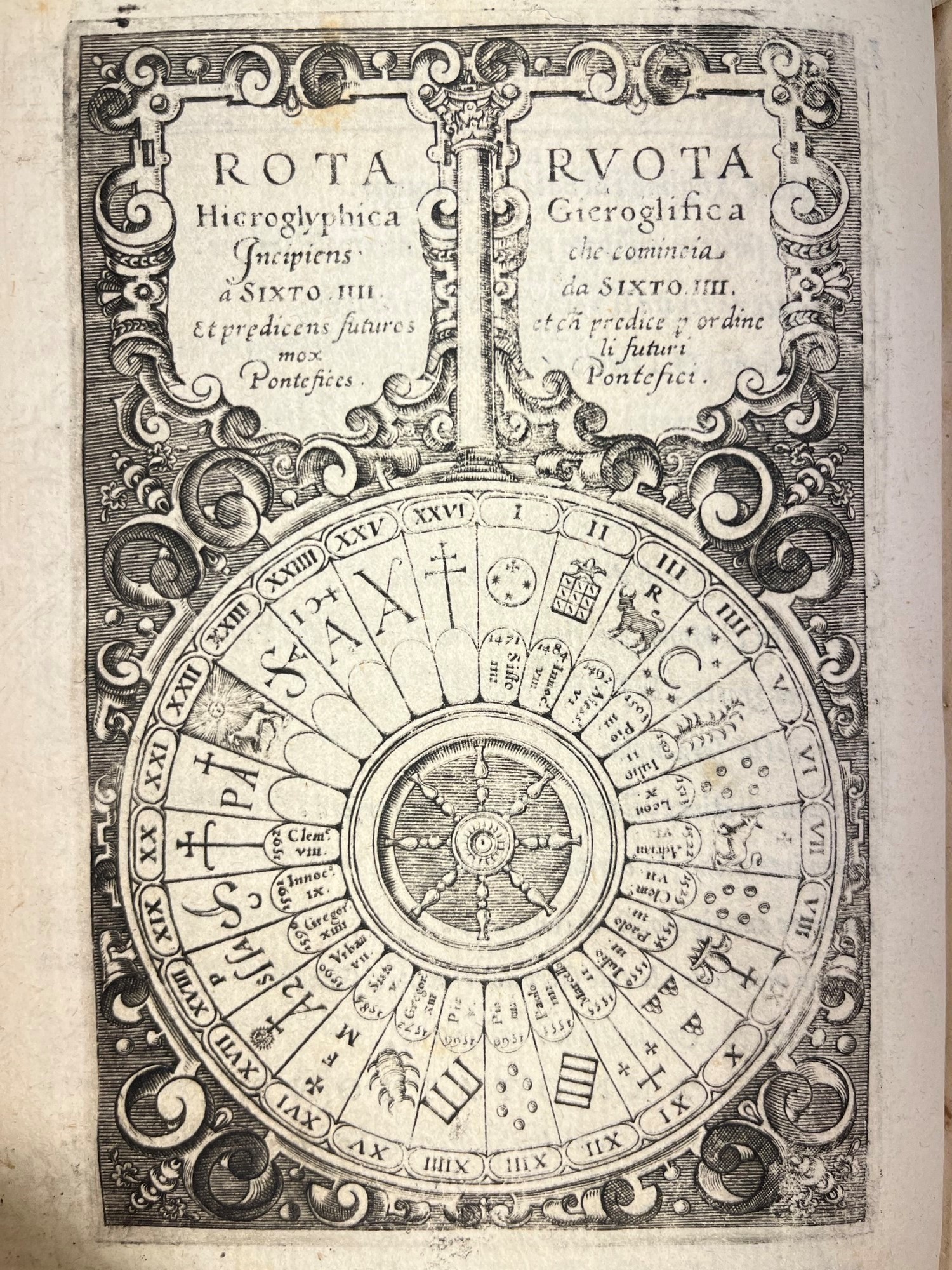 Gioacchino da Fiore - Vaticinii overo Predittioni d'huomini illustri, 1605