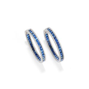 Sapphire hoop earrings