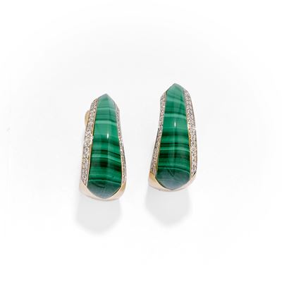 Orecchini con Malachite