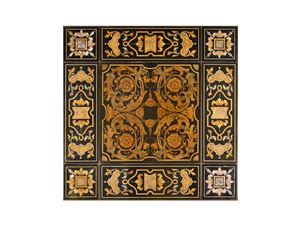 Coffee Table composed of nine scagliola plates