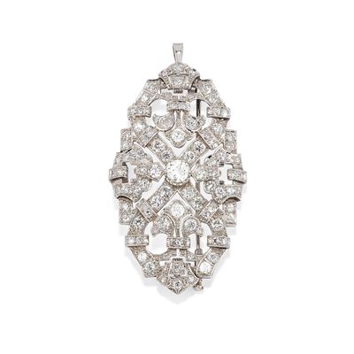 Pendente Spilla con Diamanti