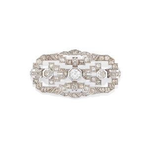 Diamond brooch