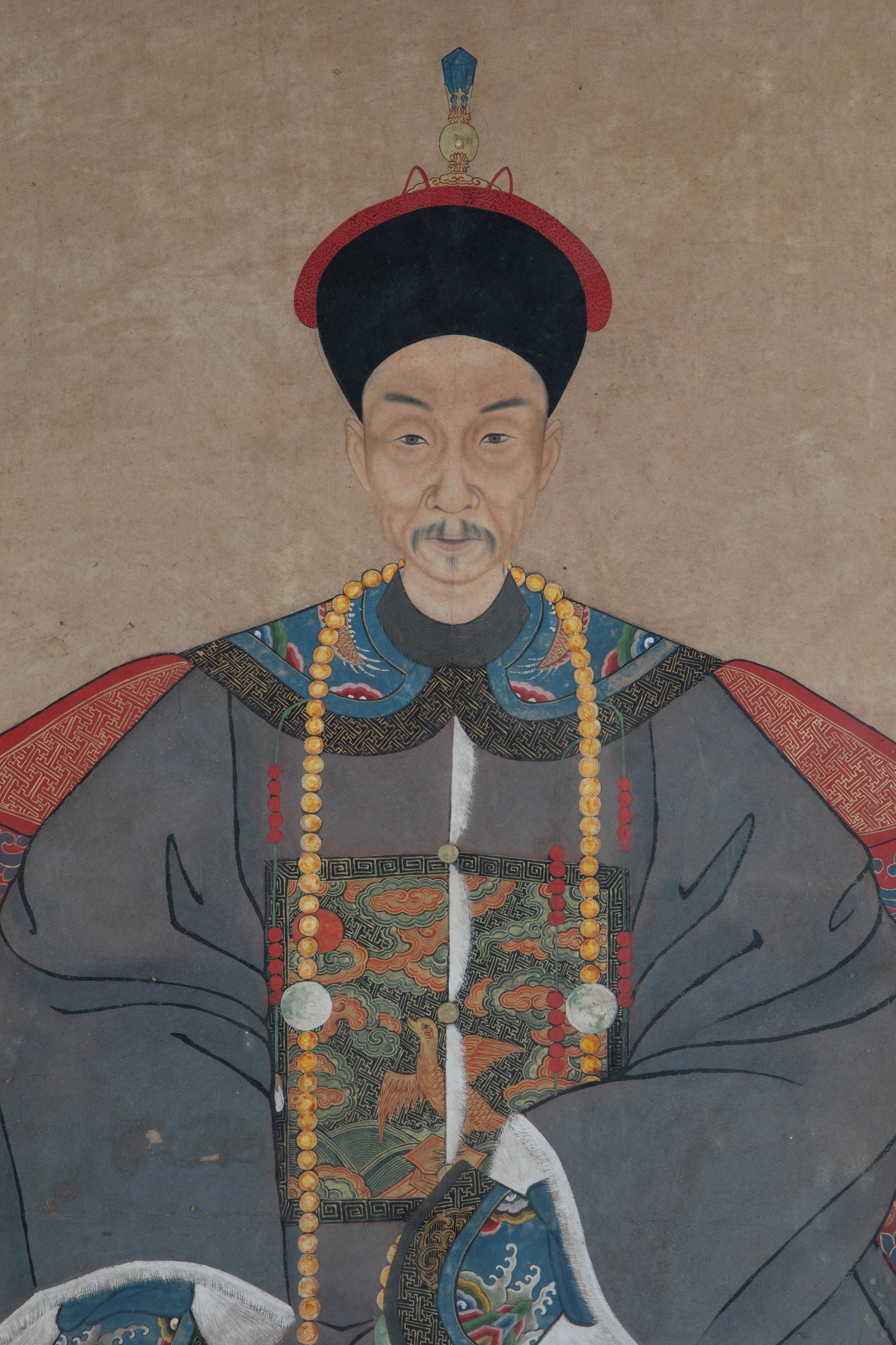 Dipinto su carta raffigurante dignitario