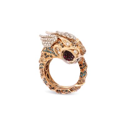 Anello con Dragone Alato
