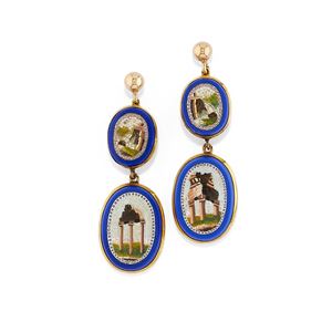 Orecchini con micromosaico