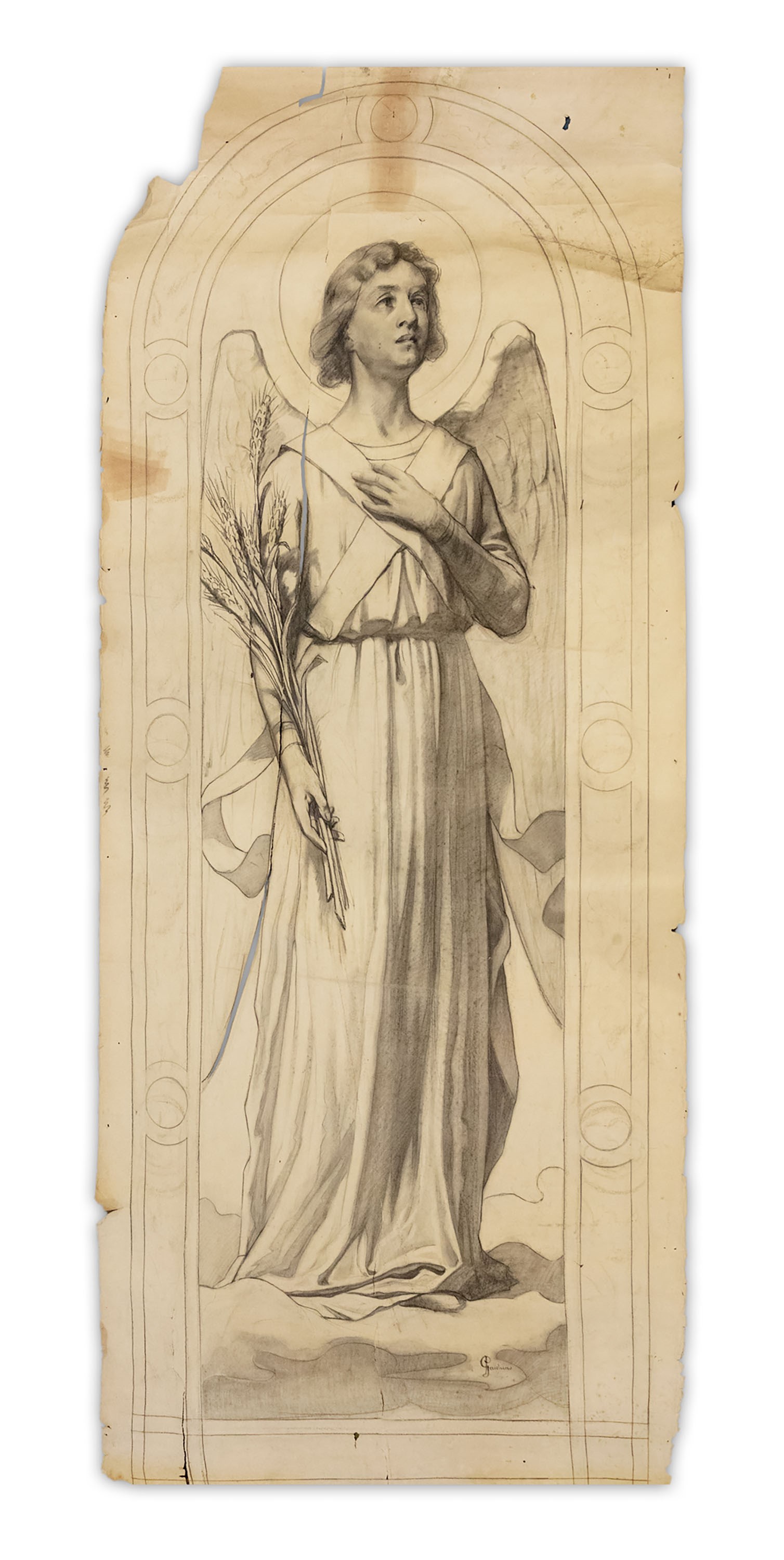 Angelo con la Veronica; Angelo con grappolo d'uva; Angelo con la Croce; e Angelo con spighe