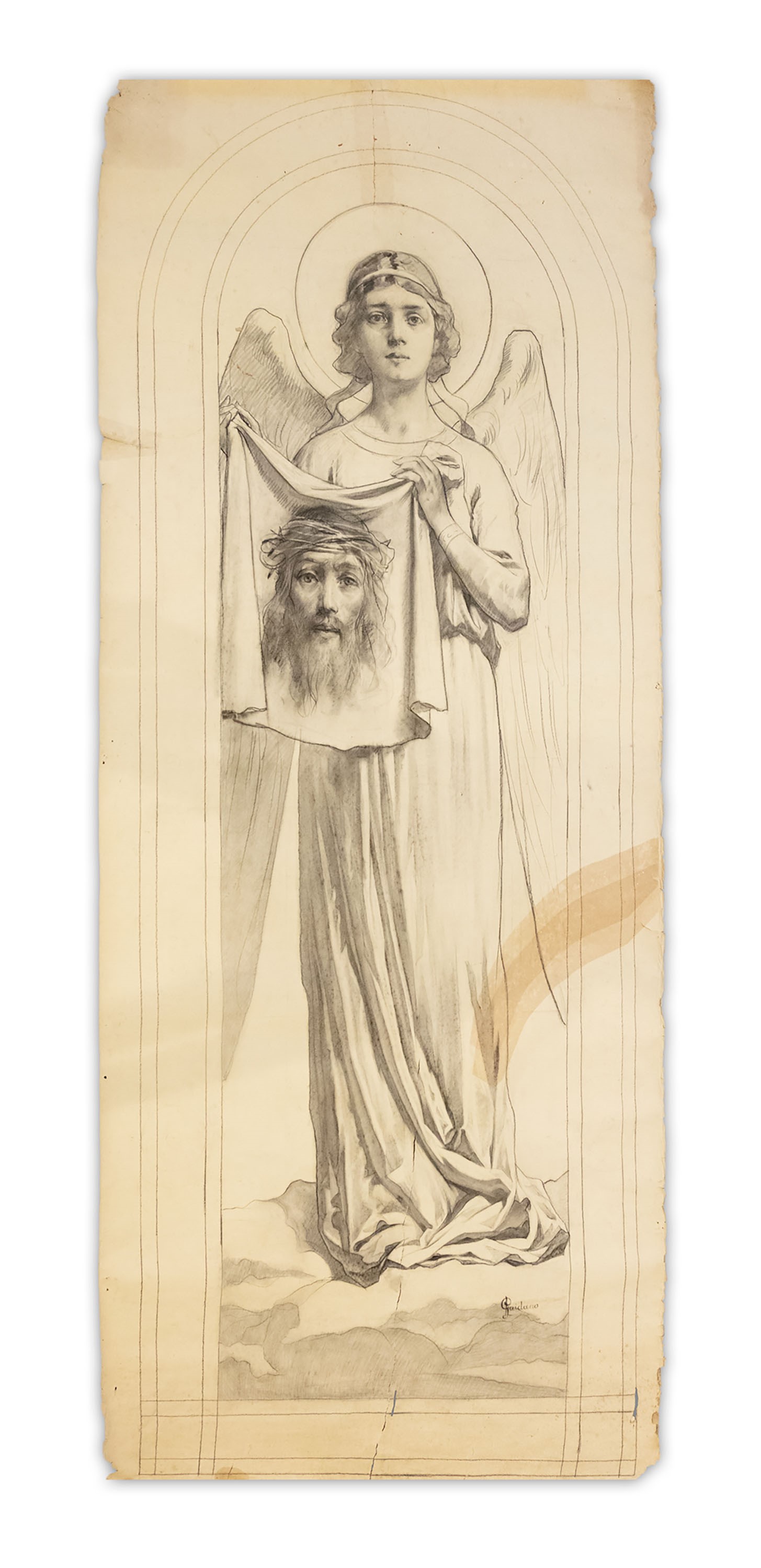 Angelo con la Veronica; Angelo con grappolo d'uva; Angelo con la Croce; e Angelo con spighe