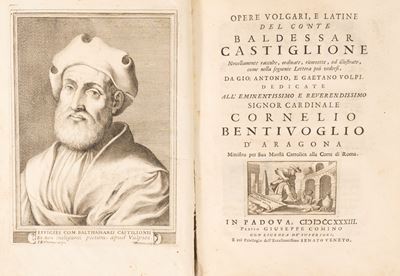 Opere Volgari, e Latine del Conte Baldessar Castiglione